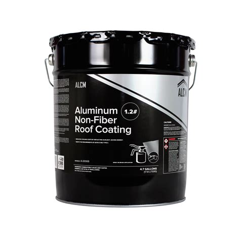 12 Aluminum Non Fiber Roof Coating Alcm