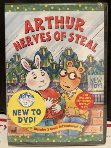 Arthur Nerves Of Steal Dvd 3 Great Adventures Pbs Kids Cartoon Rare
