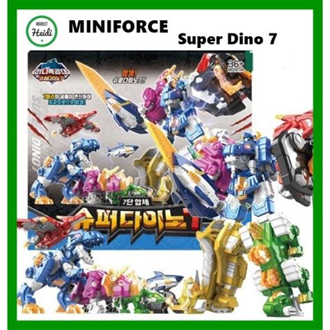 Miniforcekorea New Miniforce Super Dino 7 Robot Sivt Shopee Thailand