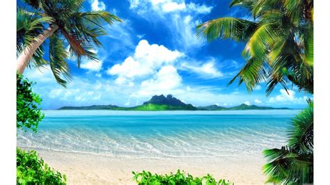 Caribbean Beach Desktop Wallpaper