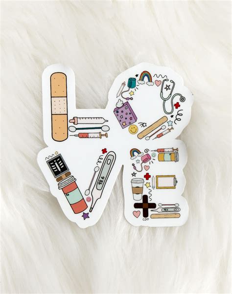 Love Healthcare Supplies Decal Sticker Callie Danielle Shop