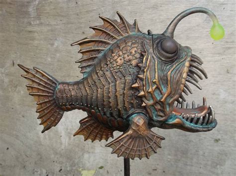 Angler Fish Fish Art Fish Sculpture Steampunk Art