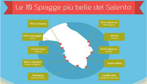 Spiagge Piu Belle Del Salento Cartina Cartina Geografica Mondo