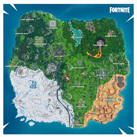 Fortnite Season 10 Map What It Looks Like New Named Locations And More