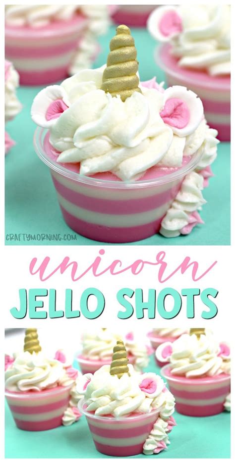 Whimsical Unicorn Jello Shots Crafty Morning