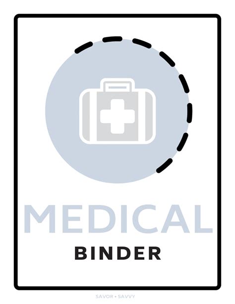 Free Medical Binder Printables Printable Templates