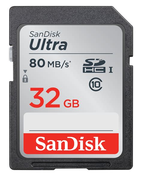 32 Gb Carte Sd Sandisk Ultra 80mbs Shs Computer