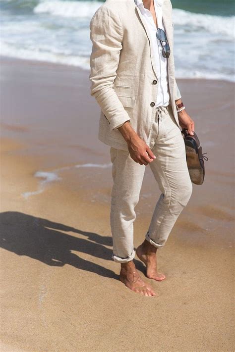 Mens Suits Beige Linen Piece Suits Groom Wear Linen Suits Etsy