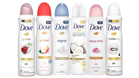 Dove Women Antiperspirant Deodorant Spray Mixed Scents Alcohol Free