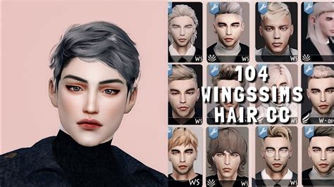 Sims 4 Ccs The Best Hair For Male By Wingssims Sims Hair Sims 4 Cloud