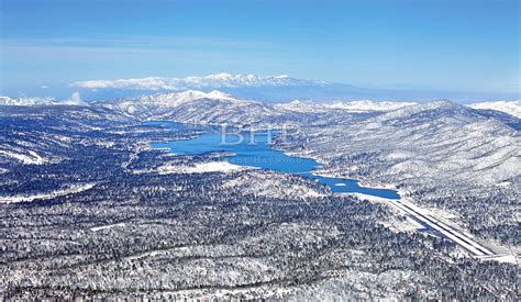 Brent Haywood Photography Big Bear Lake Winter Aerial Photo