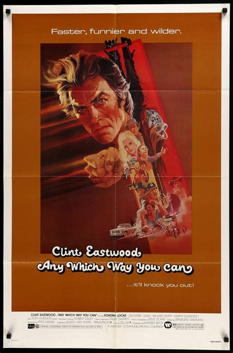 Any Which Way You Can 1980 Original One Sheet Movie Poster Original