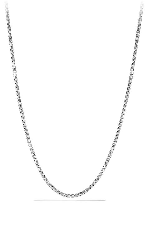 David Yurman Chain Box Chain Necklace | Nordstrom | Chain necklace womens, Chain necklace 