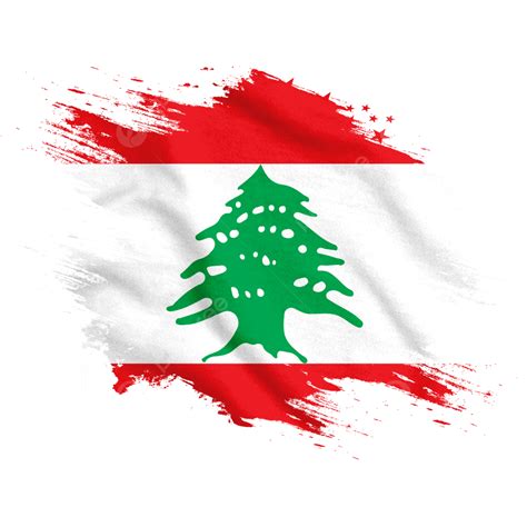 Lebanon New Watercolor Flag Brush Lebanon Flag Lebanon Watercolor