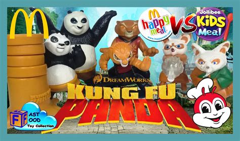 2017 Jollibee Kiddie Meal Vs Mcdonalds Happy Meal Kung Fu Panda Toys