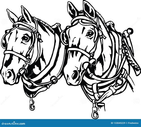 Draft Horses Stock Illustrations 112 Draft Horses Stock Illustrations