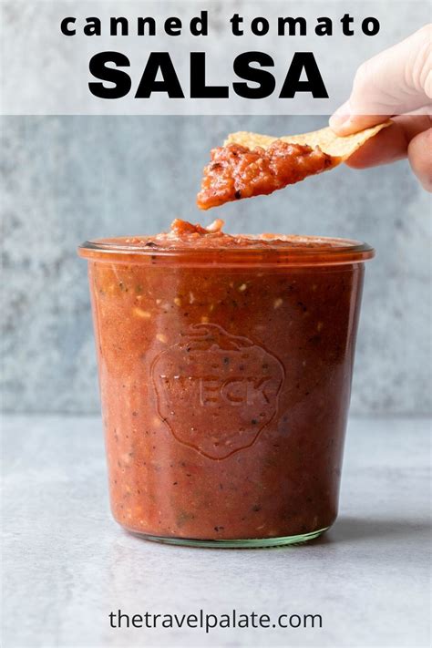 Pulse ingredients in a food processor until blended but still slightly chunky. Mexican homemade salsa recipe using canned tomatoes! Try ...