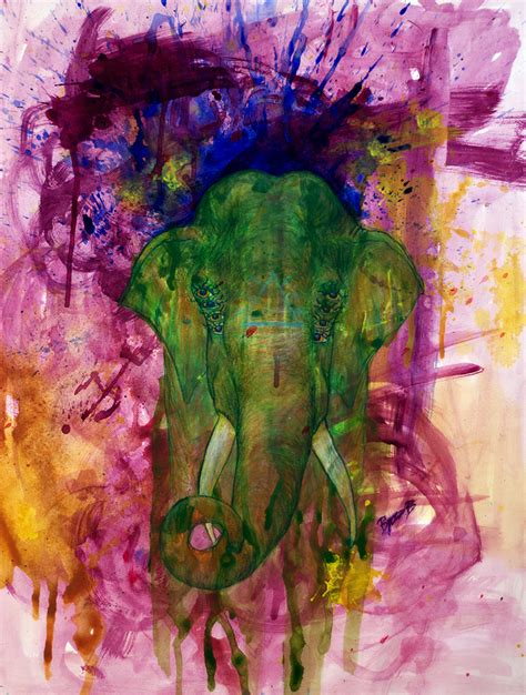 Psychedelic Elephant By Bjornbjerling On Deviantart