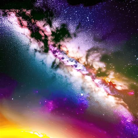 Colorful Milky Way · Creative Fabrica