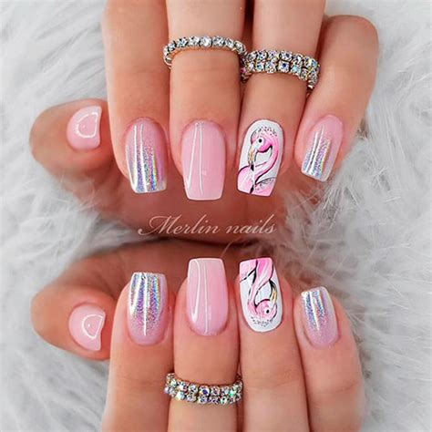 Pick your special design and get ready to look irresistible no matter where peach color nails look exquisite with floral patterns on. So Cute Short Acrylic Nails Ideas, You Will Love Them!
