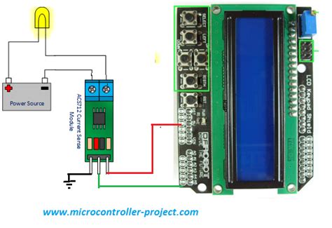 Acs712 Current Sensor With Arduino Measuring Current And Displaying