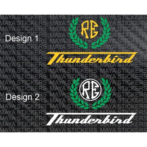 Royal enfield thunderbird best ad ever : Royal Enfield Thunder bird custom logo stickers