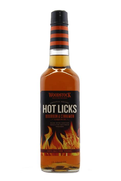 woodstock hot licks bourbon and cinnamon liqueur