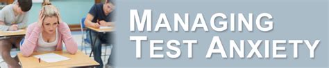 Srp Managing Test Anxiety Western Kentucky University