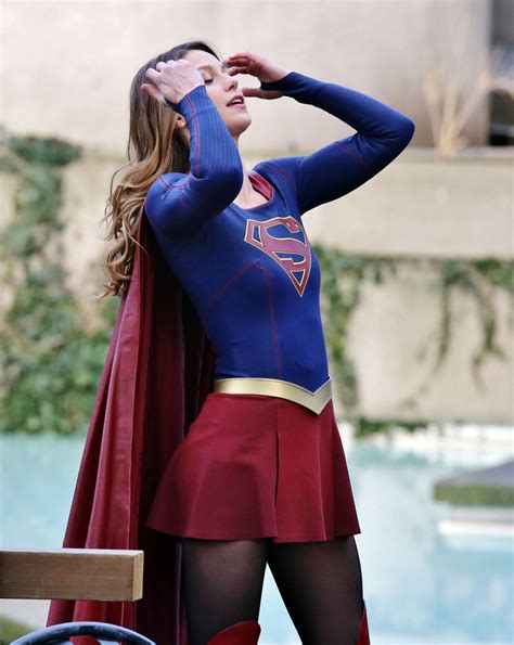 Melissa Benoist Filming Supergirl In Vancouver 2 24 2017 • Celebmafia