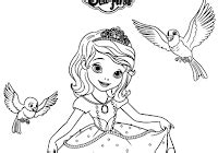 Post any and all material directly related to sofia. Mewarnai Sofia The First - GAMBAR MEWARNAI HD