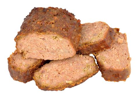 Cooked Meatloaf Stock Photo Image Of Portioned Meatloaf 60615646