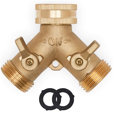 A tap washer is a small rubber disc that sits inside the tap, close to the seat of the tap. Morvat Heavy Duty Brass Garden Hose Connector Tap Splitter ...