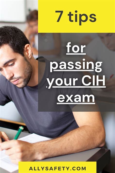 7 Tips To Help You Pass The Cih Exam What To Study Exam Health And
