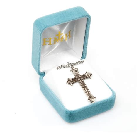 Sterling Silver Detailed Cross HMH Religious