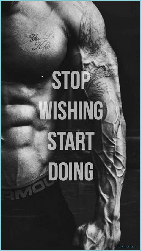 Stop Wishing Start Doing Gym Gym Motivation Bodybuilding Motivation