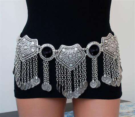 Colors Fashion Antique Gypsy Retro Silver Link Belly Chain Belts