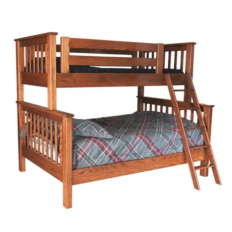 Twin Over Full Bunk Bed Solid Wood Bunk Bed Amish Made Bunk Bed
