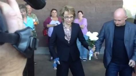 Gabby Fords Returns To Tucson Shooting Site