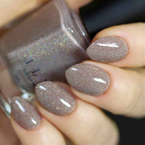 prancer elegant fawn beige holographic nail polish by ilnp