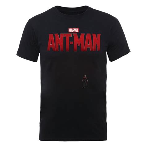 Marvel Mens Ant Man Tiny Ant Man T Shirt Black Merchandise Zavvi