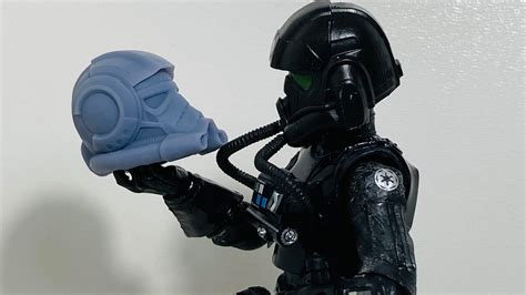 Action Figures 112 Star Wars Squadrons Cold Helmet Tie Pilot Black