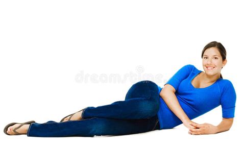 Young Woman Reclining Stock Photo Image Of Lifestyles 9158212