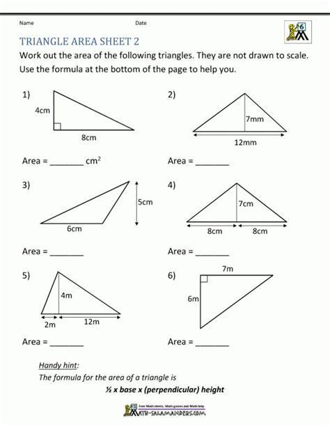 Triangles online worksheet for 4. 15+ Area Of A Triangle Worksheet 5Th Grade in 2020 ...