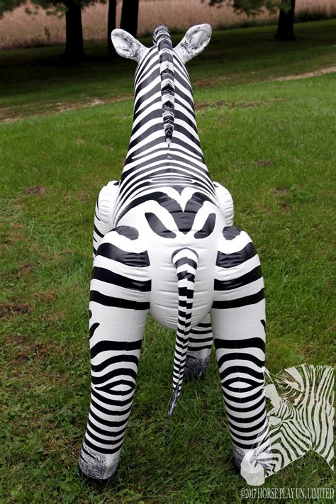 56 Zebra Inflatable Animal Horse Play