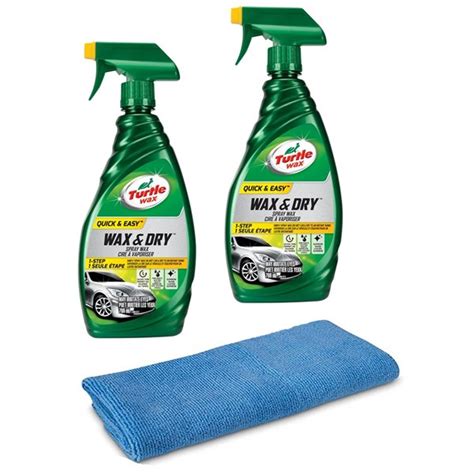 Turtle Wax Quick Easy Car Exterior Cleaner 1 Step Wax Dry 26 Oz