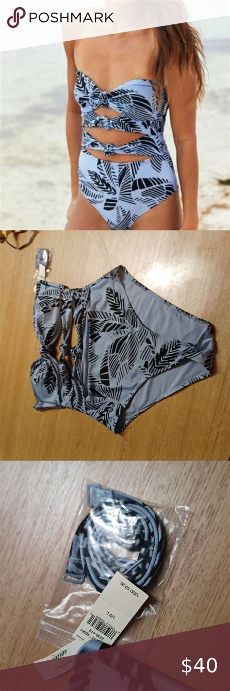 Aerie One Piece Cheeky Bathing Suit Large Knots Nwt Bathing Suits