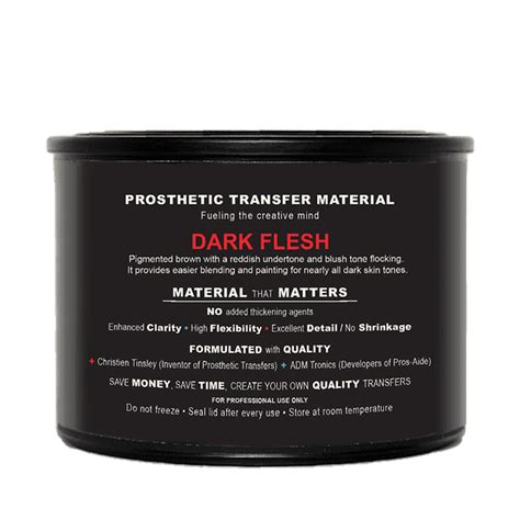 p t m prosthetic transfer material dark flesh