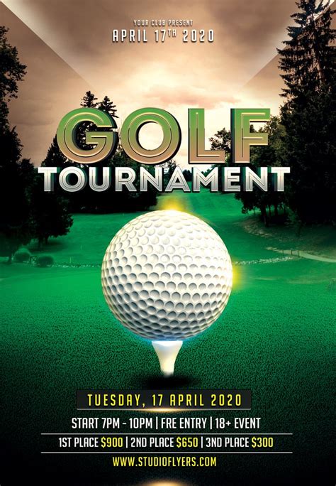 Golf Tournament Brochure Template Free Printable Templates