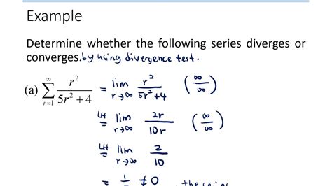 3.3 Convergence and Divergence test - YouTube