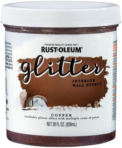 Rust Oleum 360222 Glitter Interior Wall Paint Copper 28oz 1 Each Kroger